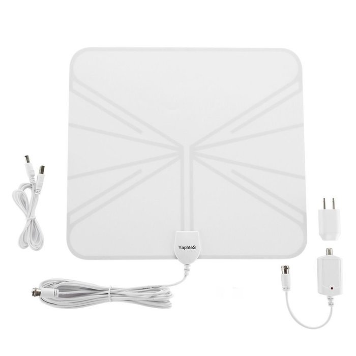 HDTV Indoor Antenna - YaphteS 50 Miles Digital TV Antenna with Detachable Amplifier Power Supply for the Highest... N4