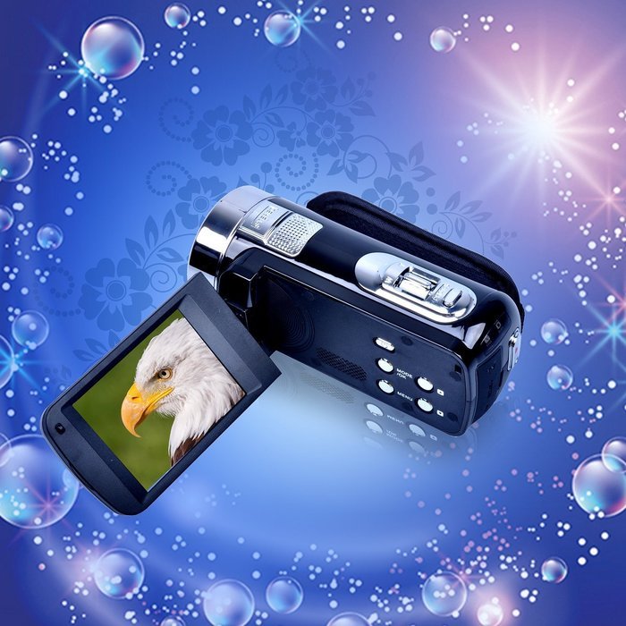Camcorders, PYRUS 2.7" Digital Video Camera CMOS 5MP Max 24MP 18x Zoom 1080P FHD Camcorders N4