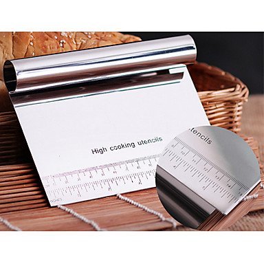 Y&XL&H Stainless Steel Chopper Dough Scraper with Scale Spatula 15cm x 11cm N3