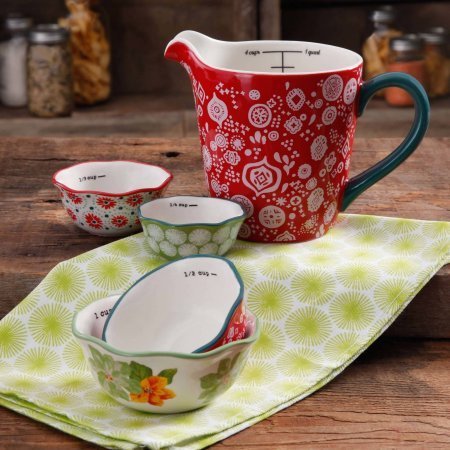 The Pioneer Woman Bandana 5-Piece Measuring Prep Set