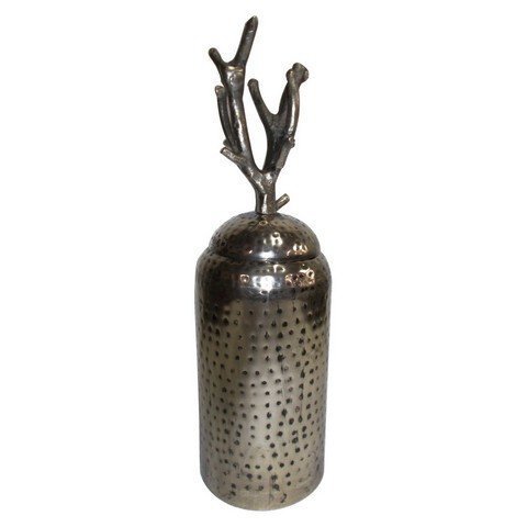 A&B Home KIH39636 7 x 23 in. Aluminium &Iron Lidded Jar, Itlalian