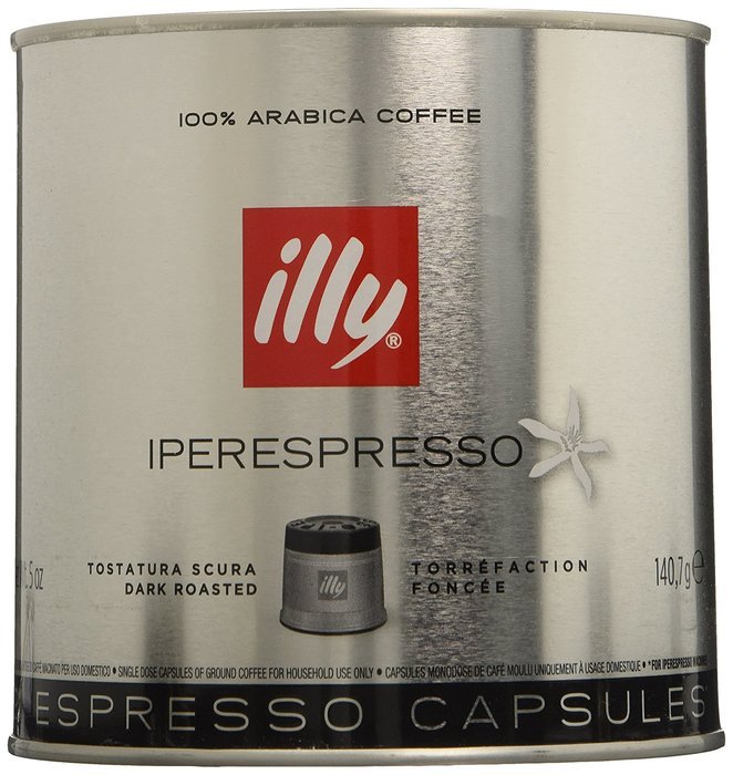 illy iperEspresso Capsules Dark Roasted Coffee, 5-Ounce, 21-Count Capsules N10