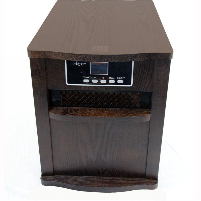 LOT X2 Clevr Portable Electric 1500w Infrared Heater Quartz w/ Remote Fireplace