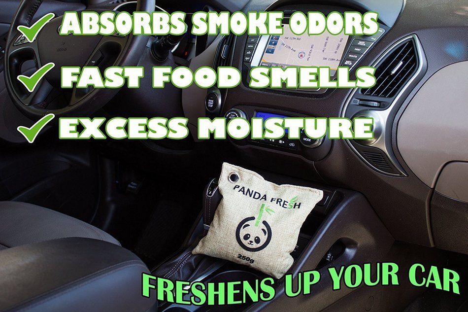 2X Activated Bamboo Air Purifying Odor Remover Charcoal Bag 250g Non Toxic Chemical Free Moisture Remover by PANDA...