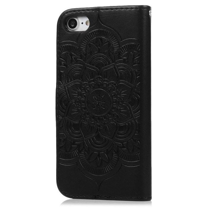 iPhone 7 Case (4.7 inch) - Wallet Folio Flip Embossed Campanula PU Leather Case with Stand Card Slots Slim Fit... N22