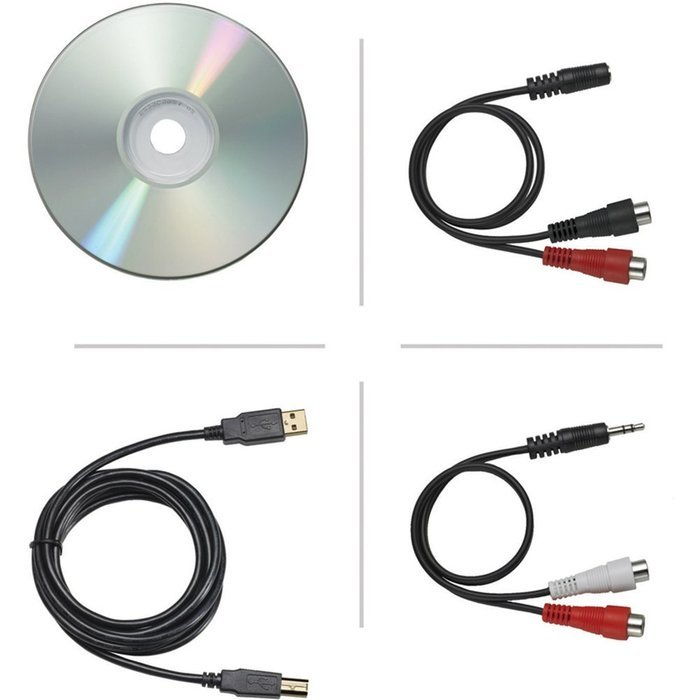 Audio-Technica ATLP120USB Professional Stereo Turntable w/ USB LP to DIG Recording Piano Black With RCA Turntable... N3