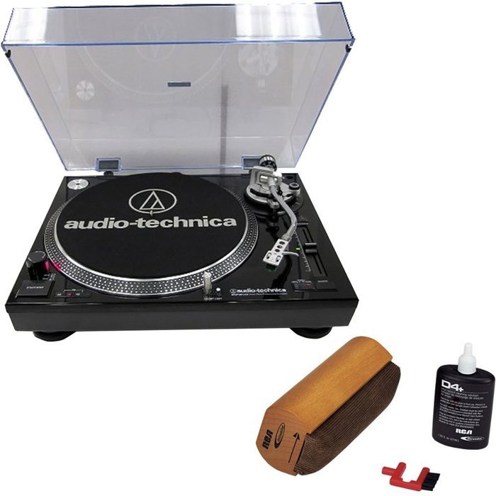 Audio-Technica ATLP120USB Professional Stereo Turntable w/ USB LP to DIG Recording Piano Black With RCA Turntable... N4