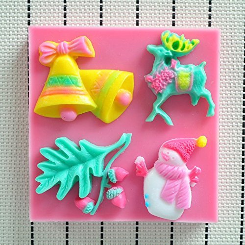HOT Cartoon High Quality Santa Silicone Mold,fondant Cake Decorating Tools,silicone Soap Mold