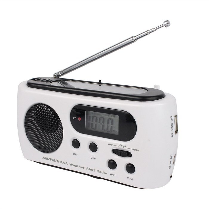 TIVDIO RD-612 Dynamo Emergency Solar Hand Crank FM/AM/NOAA Weather Alert Radio with Flashlight Smart Phone Charger... N2