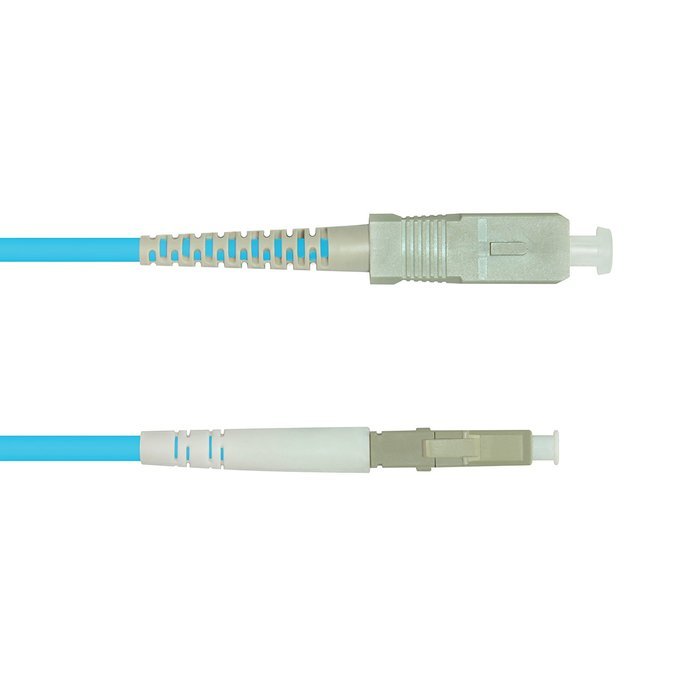 1m (3.28ft) LC-SC 10Gb 50/125 OM3 Duplex Multimode PVC Fiber Optic Cable N2