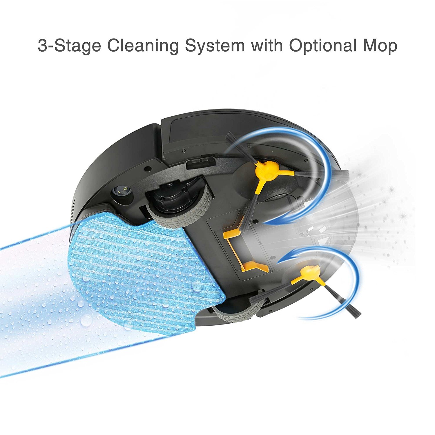 ECOVACS Robotic Vacuum Cleaner with Mop and Water Tank Automatic Floor Cleaning Robot, DEEBOT