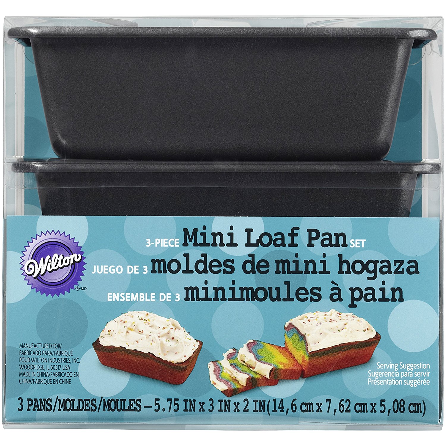 Wilton 3 Piece Mini Loaf Pan Set, 2105-1425 free image download