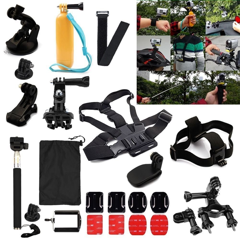 ANART 24 in1 Professional Basic Accessories Combo Kits For GoPro Hero ...