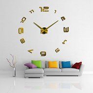 Wall Clock 3d Acrylic Mirror Clocks Reloj De Pared Quartz Watch Home Living Room Modern Diy N5