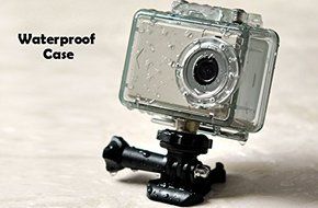 1080p Waterproof Sports Action Camera with 130 Degree Wide Angle Lens - 4x Digital Zoom, 2 Inch Touch Screen N5