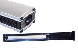 Tower Air Cleaner with Turbo Fan - Air Innovations, Silver Tone. N2