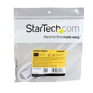 StarTech.com PXT101NB6W 6-Feet White Standard Laptop Power Cord N2