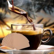 Awtang Natural Color Hand Punching Drip Coffee Special Filter Paper N8