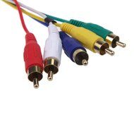 Gloriest HDMI to 5 RCA AV Audio Video Component Cable Wire 1.5m 5Ft M/M Gold，RGB Component video and most LCD... N2
