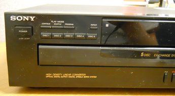 Sony CDP-C445 Compact Disc Player 5 Disc Changer N6