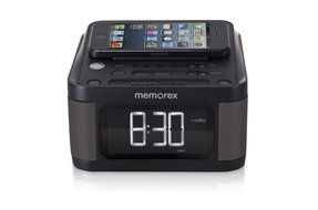 Memorex Alarm Clock Jumbo 1.2&quot; LCD Display Full-Range speakers with FM radio with Dual 2x USB Charging + Aux line-in...