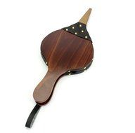 Tosnail Wood Bellows, Fireplace Bellows 15.5" x 6.5", Wood Bellows, Brown Color N2