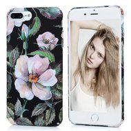 iPhone 7 Plus Case (5.5"), YOKIRIN Printed Fashion Full Matte Hard Touch Slim-Fit Flexible PC Texture Flower Coated... N15