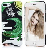 iPhone 7 Plus Case (5.5"), YOKIRIN Printed Fashion Full Matte Hard Touch Slim-Fit Flexible PC Texture Flower Coated... N21