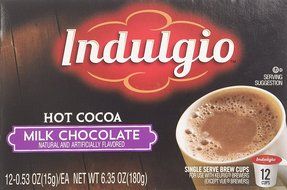 Indulgio Milk Chocolate Cocoa Single Serve for Keurig K-Cup Brewers, 24 Count N20