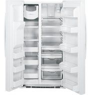 GE Profile PSE25KGHWW 36" Side-by-Side Refrigerator with 25.4 cu. ft. Capacity in White N5