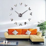 EverTrust(TM) New diy Wall Clock 3d Acrylic Mirror Clocks Reloj De Pared Quartz Watch Horloge Home Living Room... N7