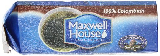 Maxwell House 100% Colombian Ground Coffee Medium Roast, 10.5-Ounce Vacuum Bag (Pack of 3) N5