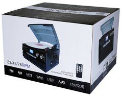 7-in-1 Boytone BT-21DJB-C 3 Speed Turntable 33/45/78 Rpm, Belt Drive, CD, Cassette Player AM/FM/ USB/SD Slot,... N2