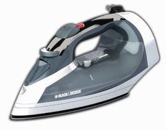 Black &amp; Decker ICR05X Cord-Reel Steam Iron, Grey/White