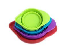 Silicone measuring cups - space saving collapsible 4 piece N3