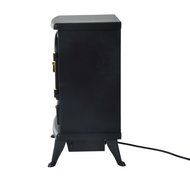 HomCom 17" 1500W Free Standing Electric Fireplace w/Timer and Remote - Black