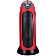 Optimus 17" Oscil Tower Heater with Digi Temp Readout and Setting, Remote- Red