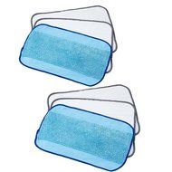 6-Pack Microfiber Cleaning Cloths 4 Dry+2 Wet Cloth Pro-Clean Mopping Mixed Cloths for Braava Floor Mopping Robot...