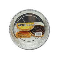 8" Aluminum Foil Pie Pan Set (4 pc) N2