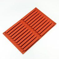 Wholeport Silicone Cake Mold Flexible Mold 20-Bar Biscuit Mold Handmade N3