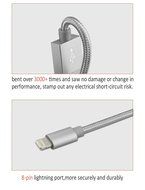 iPhone Charger, X-cable Nylon Braided Apple Lightning Cable USB Sync Cord for iPhone SE/ iPhone 6S 6/6s plus/6... N8