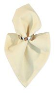 DII 100% Cotton, Machine Washable Everyday Basic Buffet Napkin, 16 x 16", Cream, Set of 12 N16