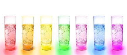 RioRand&reg; Glow Glass Waterproof Multi Color LED Light-Up Wine Cup - LED Cup Can Be Set to One of 6 Colors or to... N6
