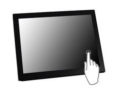 VSL100 VGA 9.7 metal enclosure touch screen monitor industrial rugged N4