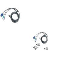 Avocent PS2IAC-15 Keyboard Video Mouse (KVM) 15ft Cable 6pin PS/2 HD-15 (M) RJ45 PS2IAC15 consumer electronics
