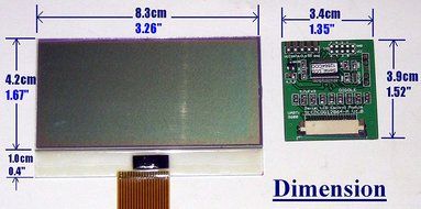 Serial:UART/IIC/I2C/SPI 128x64 12864 Slim Graphic LCD Module for Arduino/PIC/AVR N3