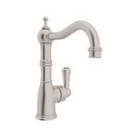 Rohl U.4739STN-2 Perrin and Rowe Single Lever Single Hole Bar Faucet with 6-1/2-Inch Reach Spout, Satin Nickel...