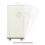 PuraFlame Octavia White 12 inch Portable electric Heater, Eco freindly, 1500W N5