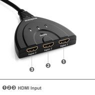 HDMI Switch, Swees 3 Port HDMI Switcher 3D Ready / Full HD 1080p - flexible 3 port switch | 3 x IN / 1 x OUT |... N7