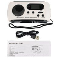 TIVDIO RD-612 Dynamo Emergency Solar Hand Crank FM/AM/NOAA Weather Alert Radio with Flashlight Smart Phone Charger... N6